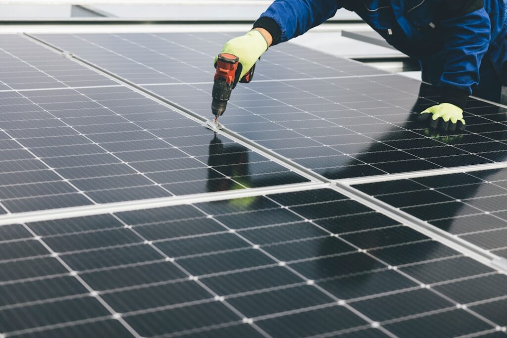 Photo Solar Panel Fields